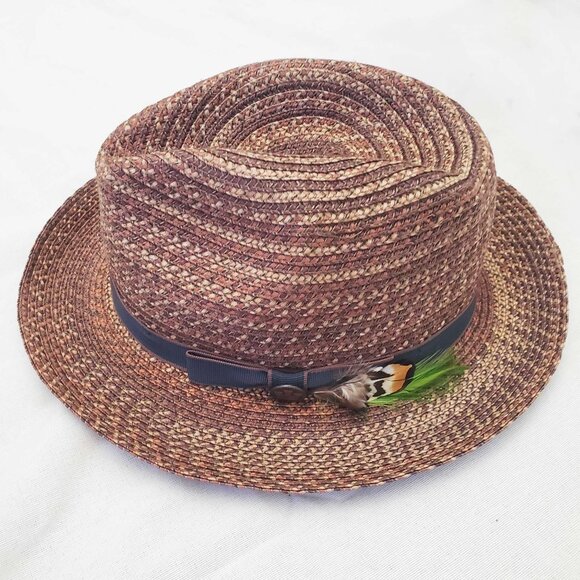 Goorin Bros. Mens Sisal Straw Fedora Hat Small - Picture 1 of 8